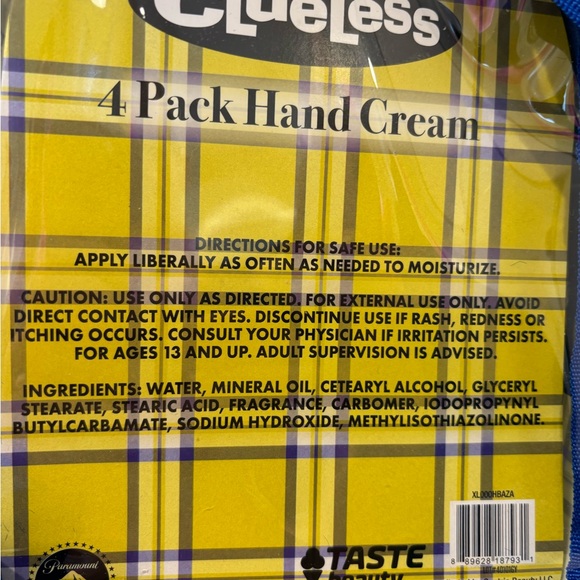 NWT Clueless Clear Backpack with 4 Hand Creams - Picture 4 of 6